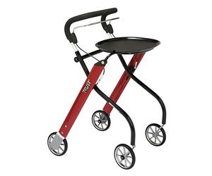 Trust Care Let's Go Rollator - rot/grau