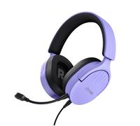 Trust GXT 489P FAYZO Auricolare Cablato A Padiglione Gaming Nero, Viola