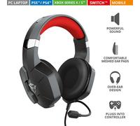 Trust GXT 323 Carus Cuffia Padiglione auricolare Connettore 3.5 mm Ner Trust