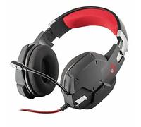 Trust Cuffie Gaming GXT 322 Carus con Microfono Flessibile, 3.5 mm Jack, Filo, Over Ear, Controllo del Volume ed Esclusione Audio del Microfono, PC, PS4, PS5, Xbox Series X, Xbox One, Switch, Nero