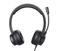 Trust Ayda Cuffie con Microfono Leggere On-Ear 3.5mm, Archetto Regolabile, Auricolari con Filo 1,80 m, Headphones Cablato per PC, Portatile, Computer, Laptop, Mac, Ufficio, Teams, Skype, Zoom - Nero