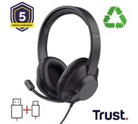 Trust Cuffie Professionali 25461 AYDA MAX USB HEADSET