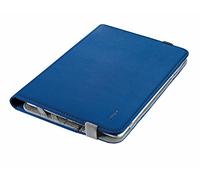 Trust Custodia Universale, Modello Verso per Tablet da 7-8 Pollici con Supporto Integrato, Blu