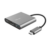 Trust Dalyx USB 3.2 Gen 1 (3.1 Gen 1) Type-C Alluminio, Nero