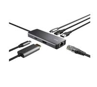 TRUST DALYX 6-IN-1 DOCKING STATION USB-C HDMI RETE GIGABIT 2 USB-C e 2 USB-A 100