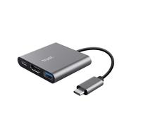 Trust Dalyx USB 3.2 Gen 1 (3.1 Gen 1) Type-C Alluminio, Nero 23772