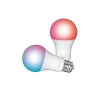 Trust E27 Lampadina Smart LED Bianca e Multicolore, 2 Pezzi | Dimmerabile, Luce Fredda e Calda, Compatibile con Alexa e Google Nest, Hub non Necessario, 2.4GHz WiFi