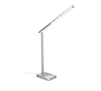 Trust Fuseo Lampada da Lavoro Ergonomica a Led con Caricabatterie Wireless Integrato per Telefono, Argento