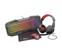TRUST GAMING BUNDLE GXT 1180 RW CUFFIE + TASTIERA + MOUSE + TAPPETINO ANTISCIVOLO