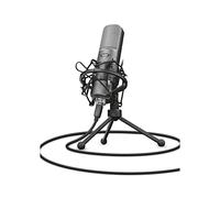 Trust Gaming GXT 242 Lance Microfono Streaming con Supporto, Microfono USB Cardioide per PC, Laptop, PS4, PS5, Streaming, Cantare, ASMR, Podcast, Registrazione, Twitch, YouTube - Nero