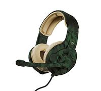 Trust Gaming GXT 411C Radius Cuffie Gaming Multipiattaforma per PC, PS5, PS4, Xbox, Nintendo Switch, Mobile, Over Ear, Jack Audio 3.5 mm, Controllo del Volume, Microfono Regolabile - Verde Mimetico