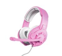 Trust Gaming GXT 411P Radius Cuffie Gaming Multipiattaforma per PC, PS5, PS4, Xbox, Nintendo Switch, Mobile, Over Ear, Jack Audio 3.5 mm, Controllo del Volume, Microfono Regolabile - Rosa