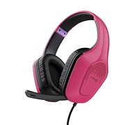 Trust Gaming GXT 415P Zirox Cuffie Gaming Leggere con Driver da 50 mm per PC, Xbox, PS4, PS5, Switch, Mobile, Jack Audio 3.5 mm, Cavo 2m, Cuffie con Microfono Over-Ear - Rosa