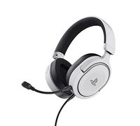 Trust Gaming GXT 498W Forta Cuffie Ecosostenibile PS5 e PS4 con Licenza Ufficiale PlayStation 5, Over-Ear, Cavo da 1,2 m, Microfono Staccabile, Jack Audio 3.5 mm, Cuffie Gaming Cablate - Bianco