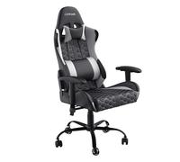 Trust Gaming GXT 708W Resto Sedia Gaming, Sedia 360° con Cuscini Rimovibili, Regolabile in Altezza, Sedia Girevole da Scrivania per PC, Ufficio, per Gioco - Bianco