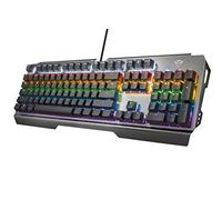 Trust Gaming GXT 877 Scarr - Tastiera meccanica QWERTY + Nederlandse Toetsenbord, colore: Grigio
