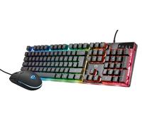 Trust Gaming Keyboard and Mouse Set GXT 838 Azor - Keyboard with QWERTY UK Layou