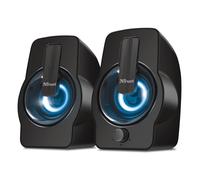 Trust Gemi Casse PC Mini LED RGB 12W (6W RMS), Altoparlanti PC Piccoli con Illum