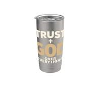 Trust God Over Everything Christian Faith Religious Bicchiere termico in acciaio inox doppia parete