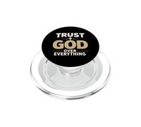 Trust God Over Everything Christian Faith Religious PopSockets PopGrip per MagSafe