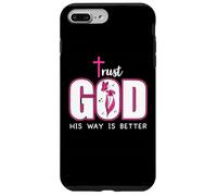 Trust God Plan His Way is Better Christian Faith Jesus Cross Custodia per iPhone 7 Plus/8 Plus
