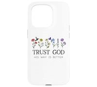 Trust God Sign His Way is Better Christian Faith Over Fear Custodia per iPhone 15 Pro