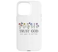 Trust God Sign His Way is Better Christian Faith Over Fear Custodia per iPhone 15 Pro Max