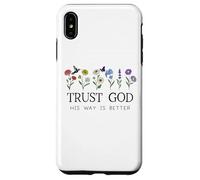 Trust God Sign His Way is Better Christian Faith Over Fear Custodia per iPhone XS Max