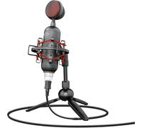 Trust Gxt 244 Ronzio USB Streaming Microfono, Microfono Con Trasparente Audio