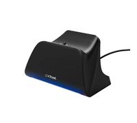 Trust GXT 255 Caricatore Joystick PS5, Base Ricarica DualSense PS5 con Design Place-on, Ricarica Veloce, Illuminazione LED, Cuscinetti Antiscivolo, Cavo USB-C-C Incluso, Accessori PlayStation 5, Nero