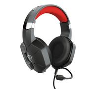 Trust GXT 323 Carus Cuffia cablata ad archetto Play Nero, Rosso - Nouvo