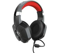 TRUST - GXT 323 Carus Cuffia Gaming Stereo Padiglione Auricolare Cablato con Microfono Integrato Colore Nero / Rosso
