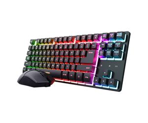 Trust GXT 832 Thado tastiera Mouse incluso Gaming RF Wireless QWERTZ Croato, Sloveno Nero Trust