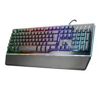 Trust Gaming Trust GXT 860 Thura Tastiera Gaming Semi-meccanica LED, Piastra Superiore in Metallo, Nero [Italia]