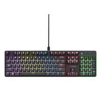 Trust GXT 871 Zora tastiera Gaming USB QWERTY Inglese UK Nero NEW