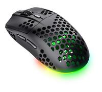 TRUST - Mouse Gaming Nido d ape multicolore GXT929 HELOX WIRELESS LIGHTWEIGHT, 6 pulsanti, 75 grammi, Batteria ricaricabile - Nero