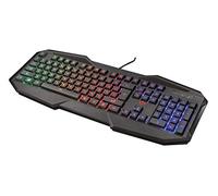 Trust GXT Gaming, tastiera (QWERTZ, versione tedesca) nero Regenbogenwellen-Beleuchtung