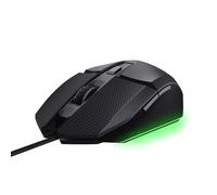 GXTrust 121 Felox+ Mouse Gaming con 6 Pulsanti Programmabili, 10000 DPI, USB 180 cm, Software Incluso, Illuminazione LED Multicolore, Mouse con Filo per PC, Portatile, Computer, Nero
