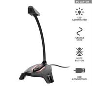 Trust GXT 215 Zabi Nero Microfono per PC