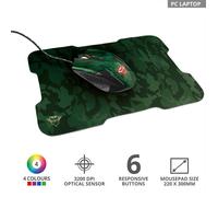 Trust Gxt781 Rixa 23611 Mouse Gaming Con LED + Mousepad Camo Fanyasy