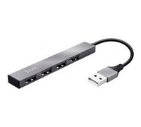 Trust Halyx Aluminium Adattatore 4-Port Mini USB Hub
