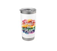 Trust His Plan Bicchiere termico in acciaio inox doppia parete