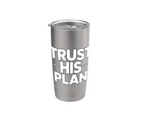 Trust His Plan Bicchiere termico in acciaio inox doppia parete