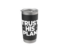 Trust His Plan Bicchiere termico in acciaio inox doppia parete