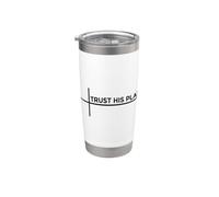 Trust His Plan Bicchiere termico in acciaio inox doppia parete