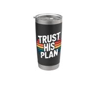 Trust His Plan Bicchiere termico in acciaio inox doppia parete