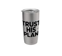 Trust His Plan Bicchiere termico in acciaio inox doppia parete