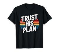 Trust His Plan Maglietta con Stampa Grafica Economica