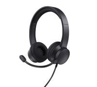 Trust HS-260 Auricolare Cablato Passanuca Ufficio USB tipo A Nero
