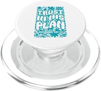Trust In His Plan Geremia Bibbia Verse Retro Groovy Floreale PopSockets PopGrip per MagSafe